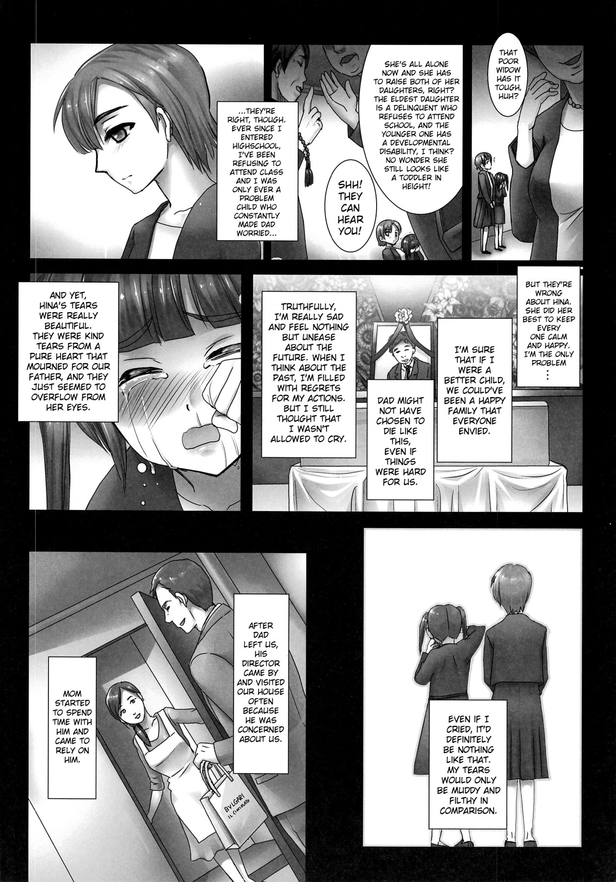 Hentai Manga Comic-I Hate Night. Because Mom's Husband Gets Into My Bed-Read-8